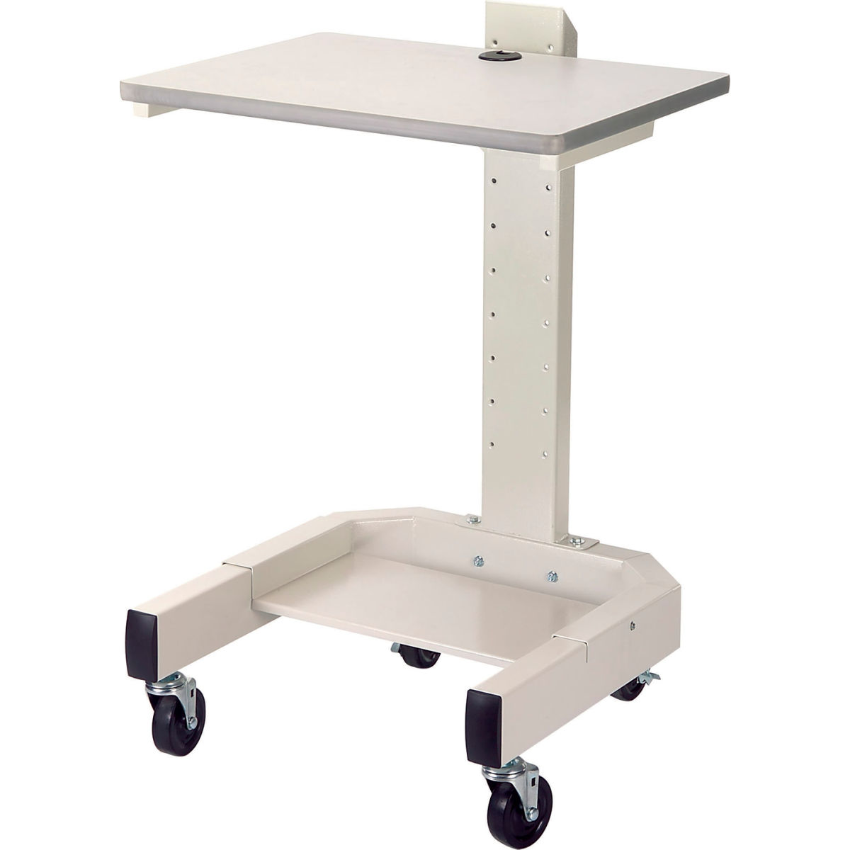 Mobile Computer Cart, Beige - 27 x 24.5 x 41 in.