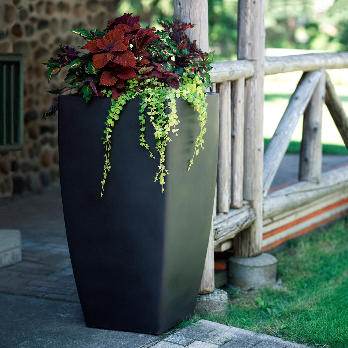 B2337556 Kobi 38 in. Planter, Black