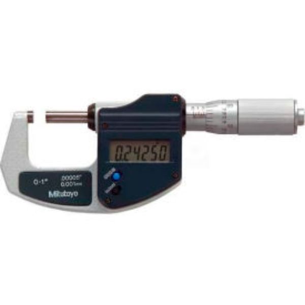 Picture of Mitutoyo America B611564 293-832-30 Digimatic 0-1 in. & 25.4 mm Digital Micrometer with Ratchet Friction Thimble