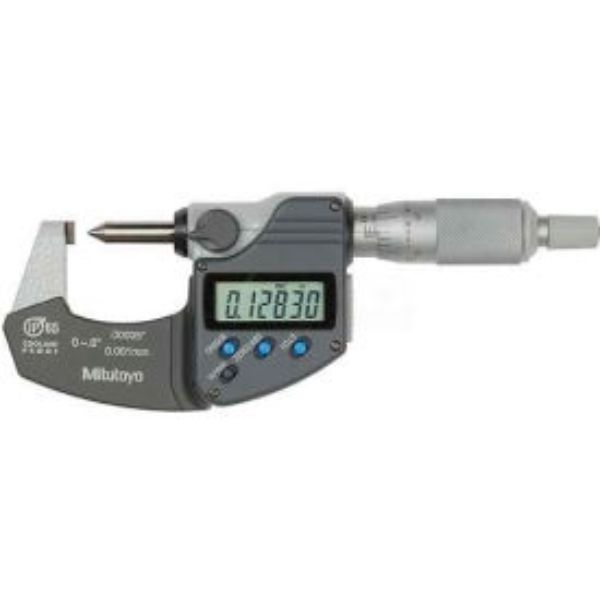 Picture of Mitutoyo America B611568 342-371-30 Digimatic 0-0.8 in. & 20 mm Crimp Height Micrometer Data Output & Ratchet Stop Thimble