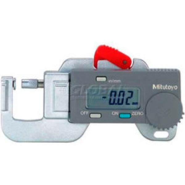 Picture of Mitutoyo America B611779 700-118 0-0.50 in. & 0-12.7 mm Digimatic Compact Digital Thickness Gage