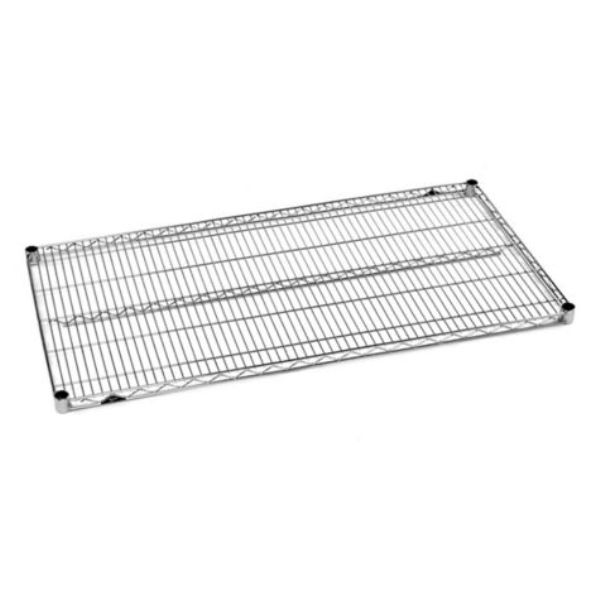 Metro 1848BR Super Erecta Brite Zinc Wire Shelf - 48W x 18D, Silver