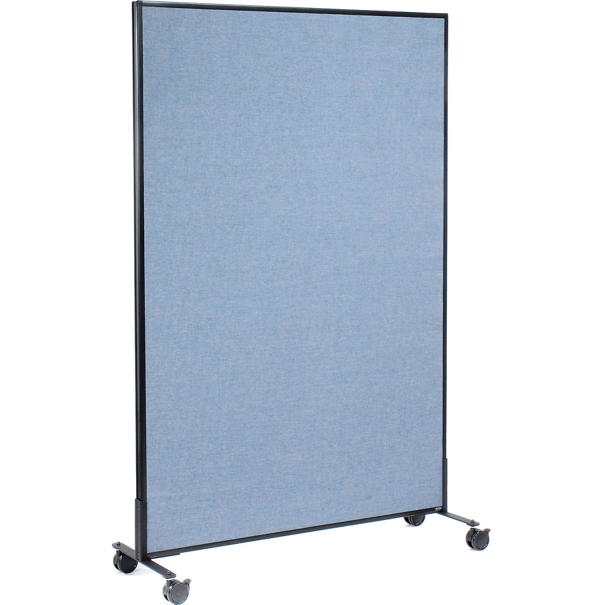Interion Mobile Office Partition Panel, Blue - 48.25 x 96 in.