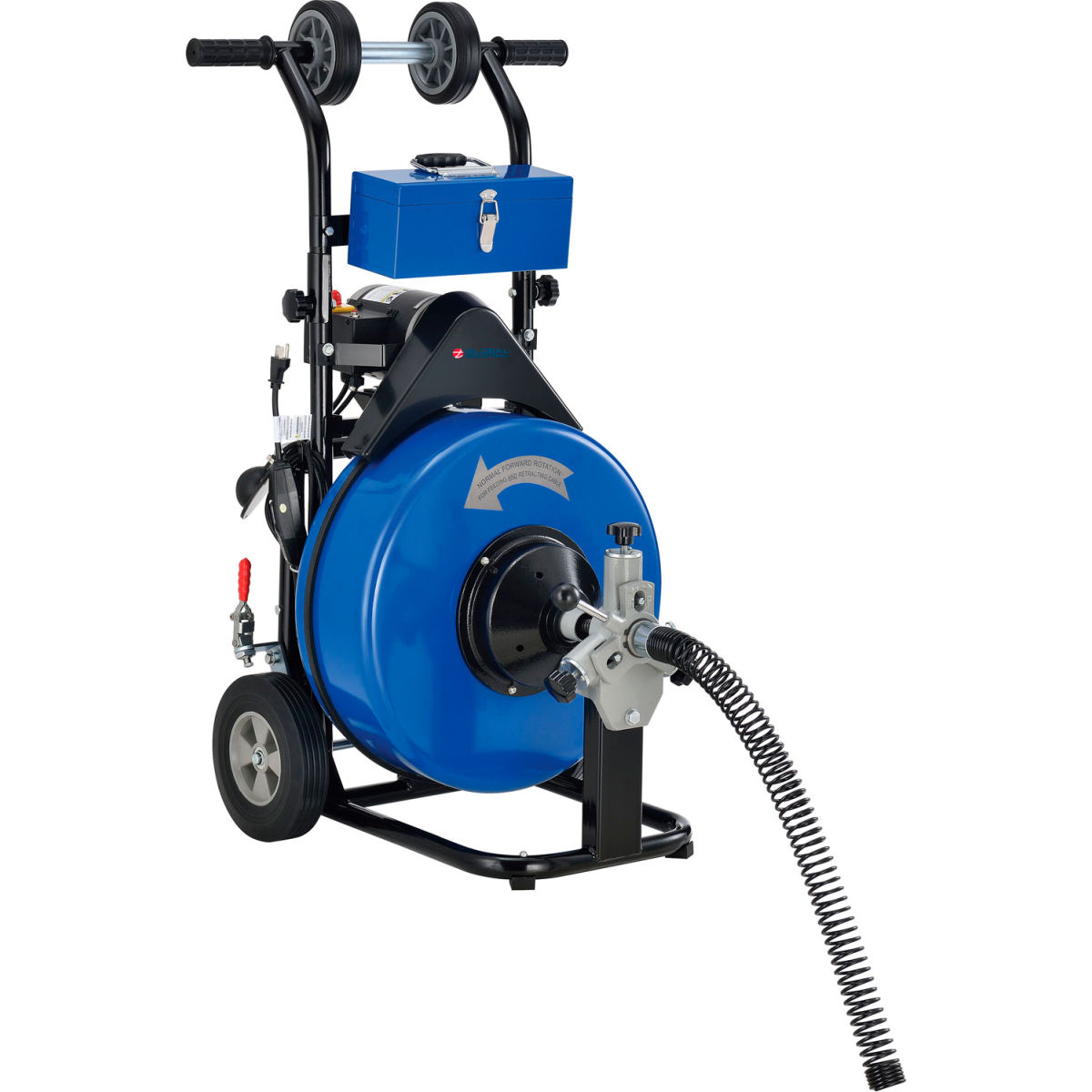 200 RPM Global Industrial Drain Cleaner for 4-9 in. Pipe, 100 ft. Cable
