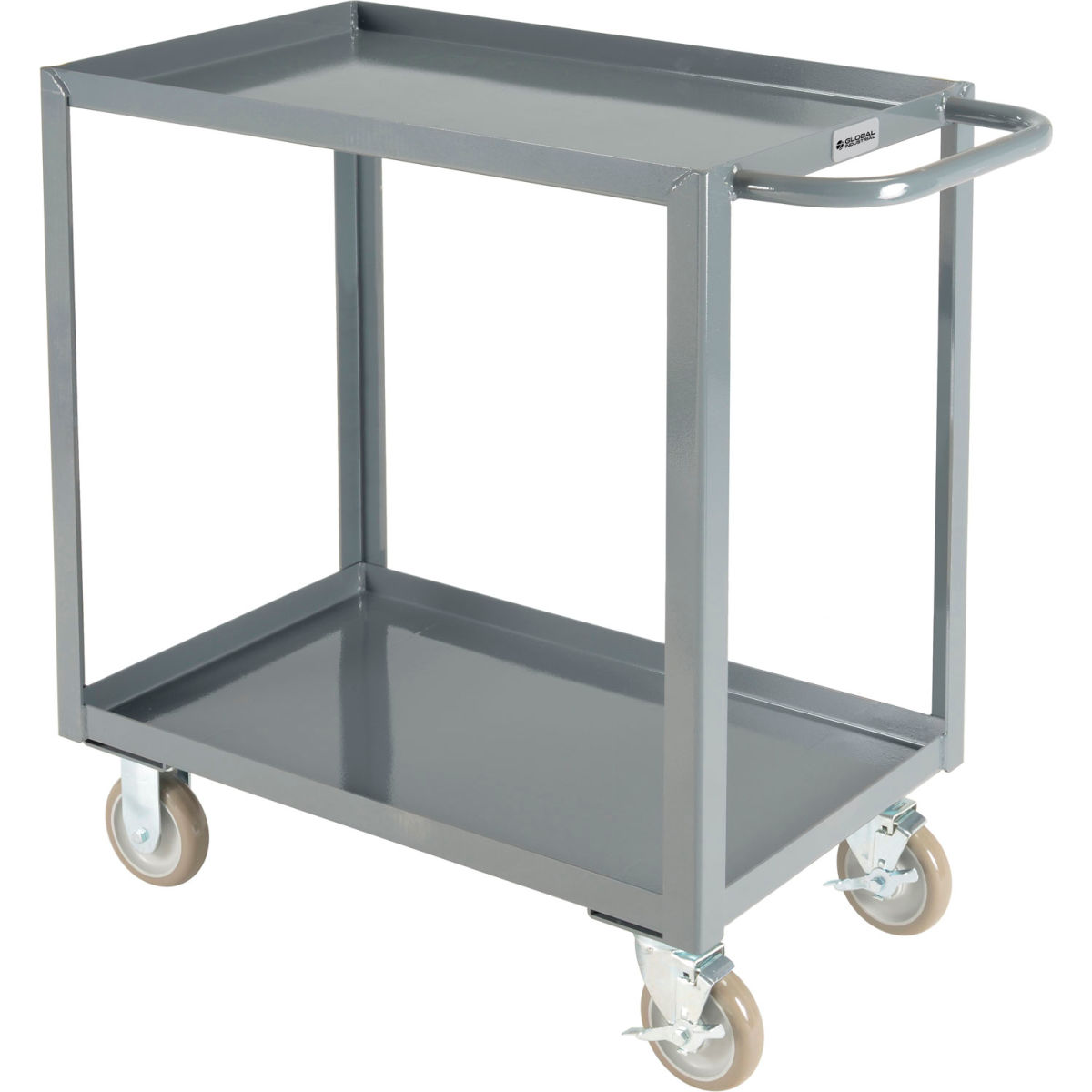 Picture of Ballymore 800453 Global Industrial Welded Steel Utility Cart&#44; 2 Tray Shelves - 18 x 30 in.
