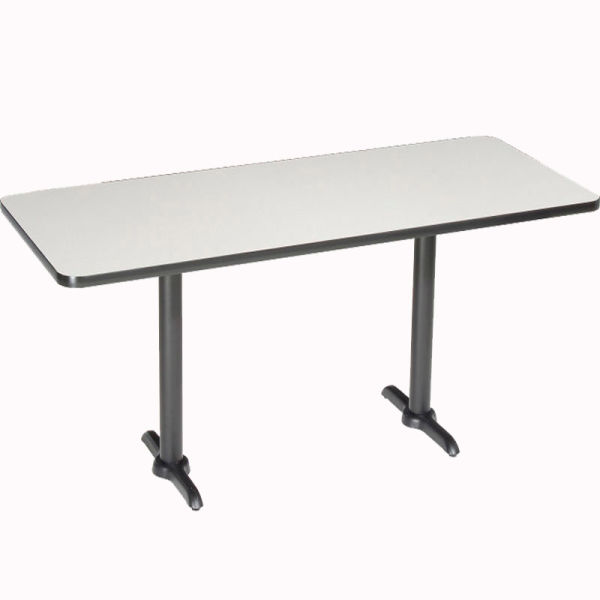 695802GY Interion Bar Height Breakroom Table, Gray - 72 x 30 in.