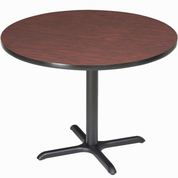 695805MH 42 in. Interion Round Counter Height Restaurant Table, Mahogany