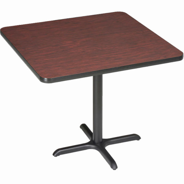 695810MH 42 in. Interion Square Bar Height Restaurant Table, Mahogany