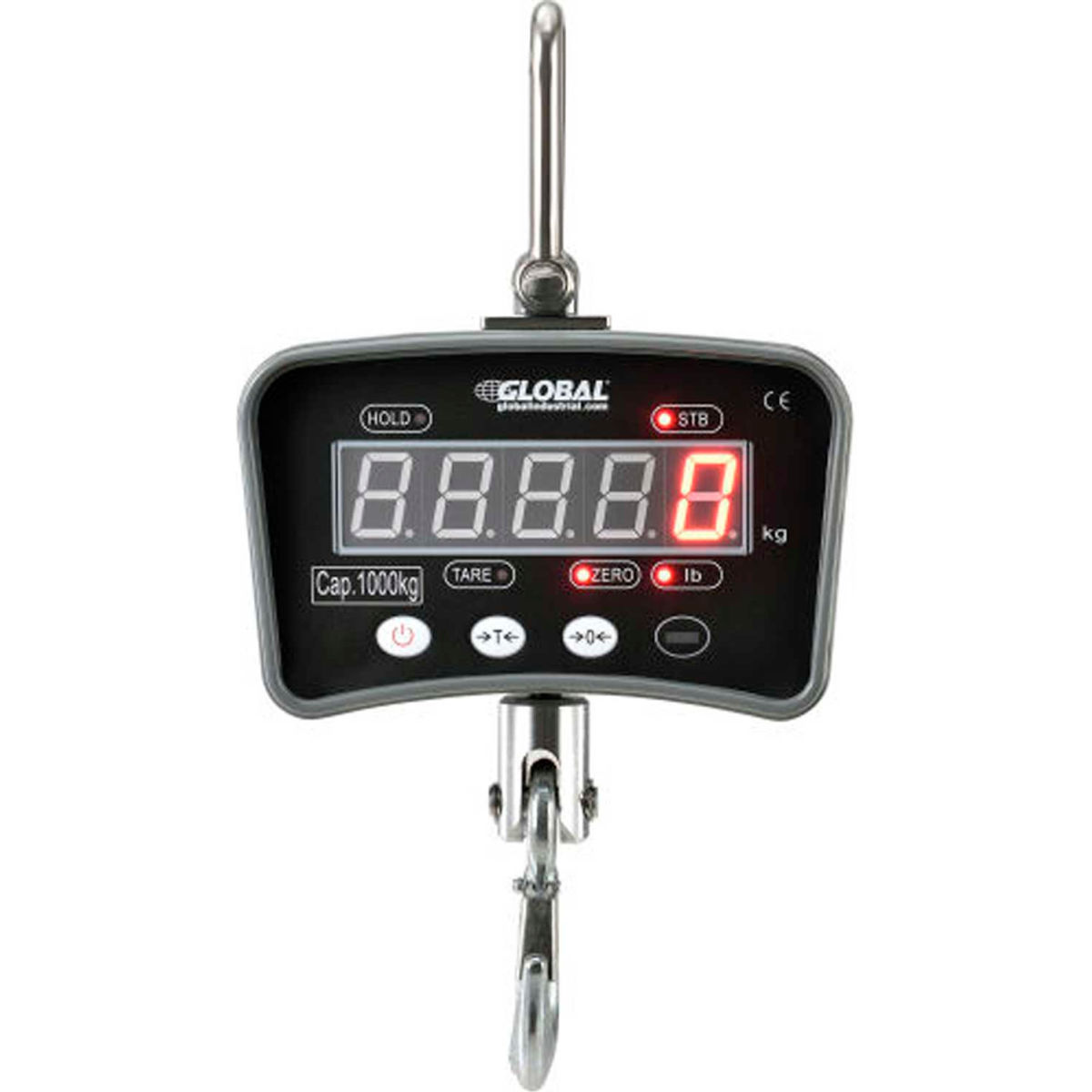 795871 2000 x 1 lbs Global Industrial Digital Crane Scale with Remote