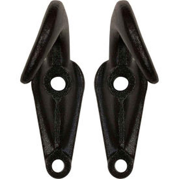 B2276270 Drop Forged Towing Hooks, Black Powder Coated Finish - Pack of 2