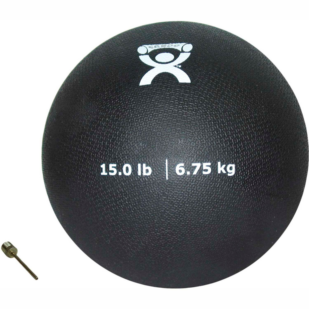Picture of Fabrication Enterprises B2192713 9 in. dia. 15 lbs CanDo Soft Pliable Medicine Ball&#44; Black