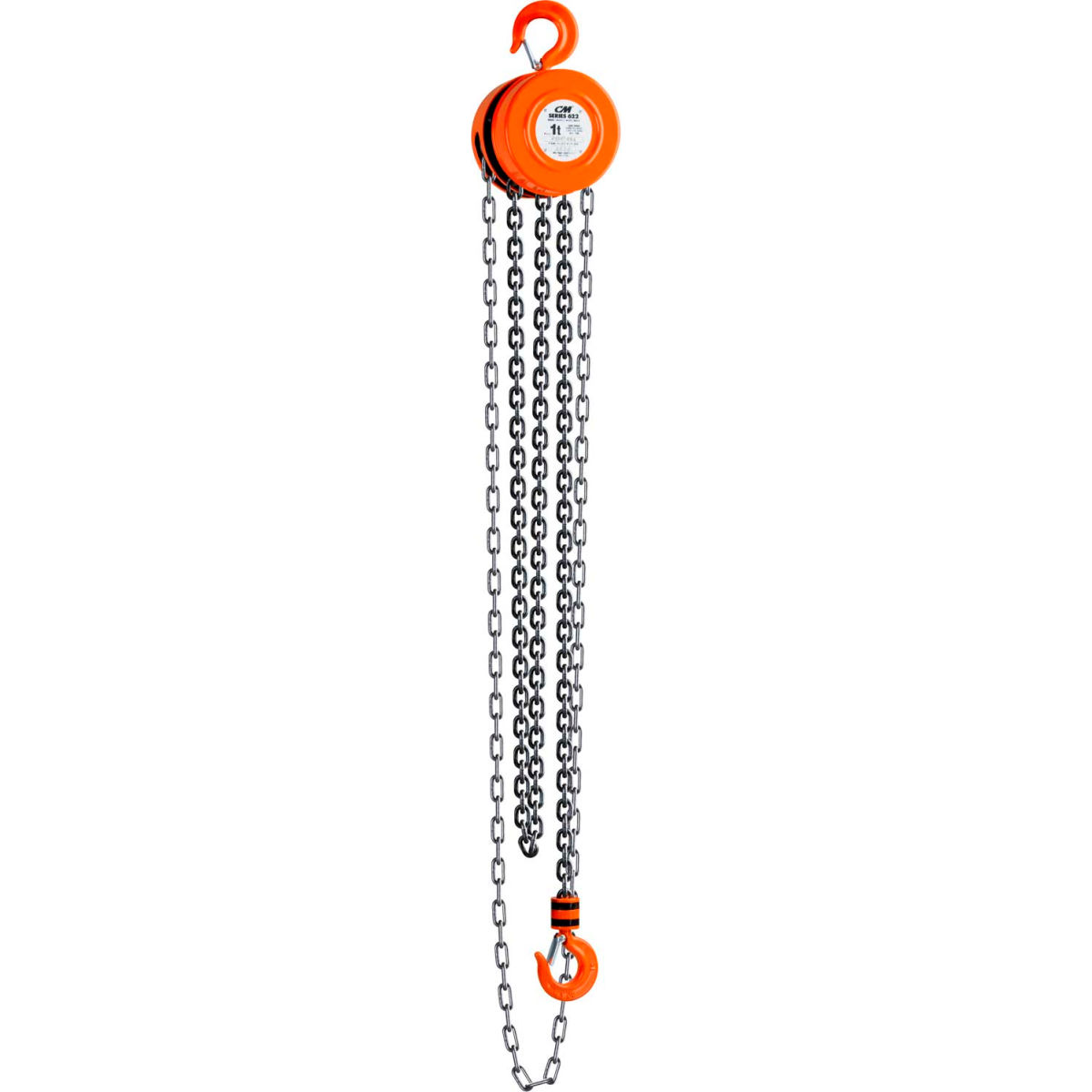 1 Ton Series 622 Hand Chain Hoist with 30 ft. Lift