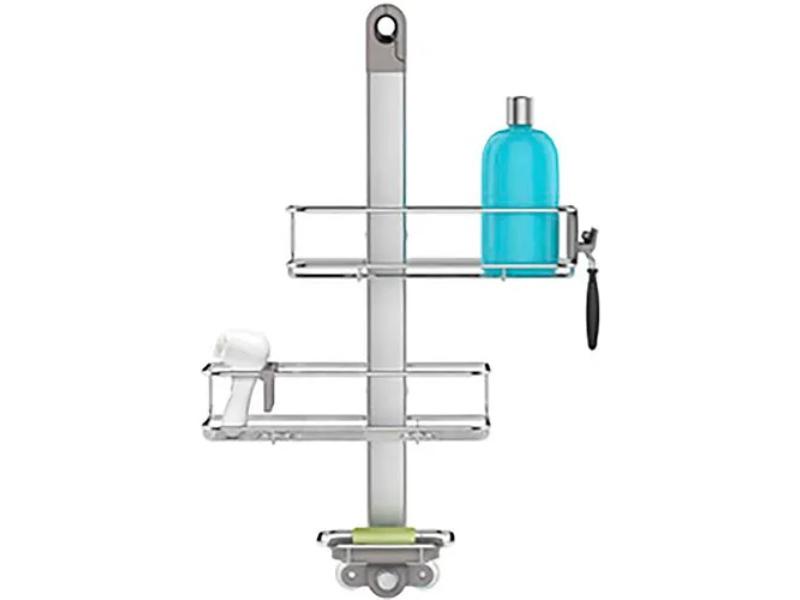 Adjustable Shower Caddy - Stainless Steel - 10in. x 27in. x 16in. - Rust-Proof