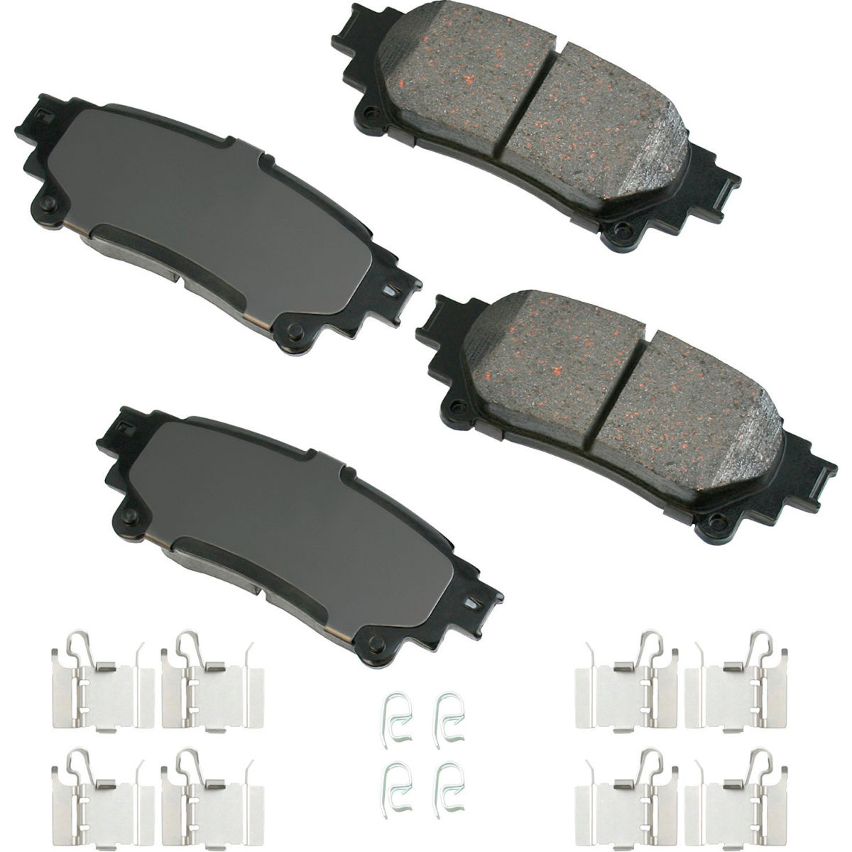 B2381107 AKACT1391A ProAct Ultra Premium Ceramic Disc Brake Pad Kit for 2016 Lexus GS200T