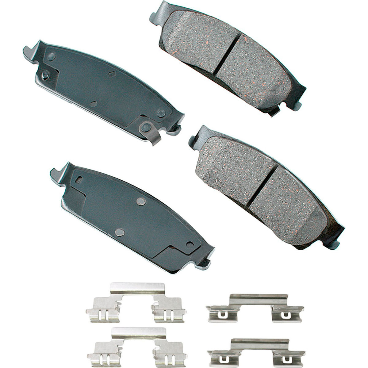 B2380436 AKACT1194A ProAct Ultra Premium Ceramic Disc Brake Pad Kit for 2014-2007 Cadillac Escalade