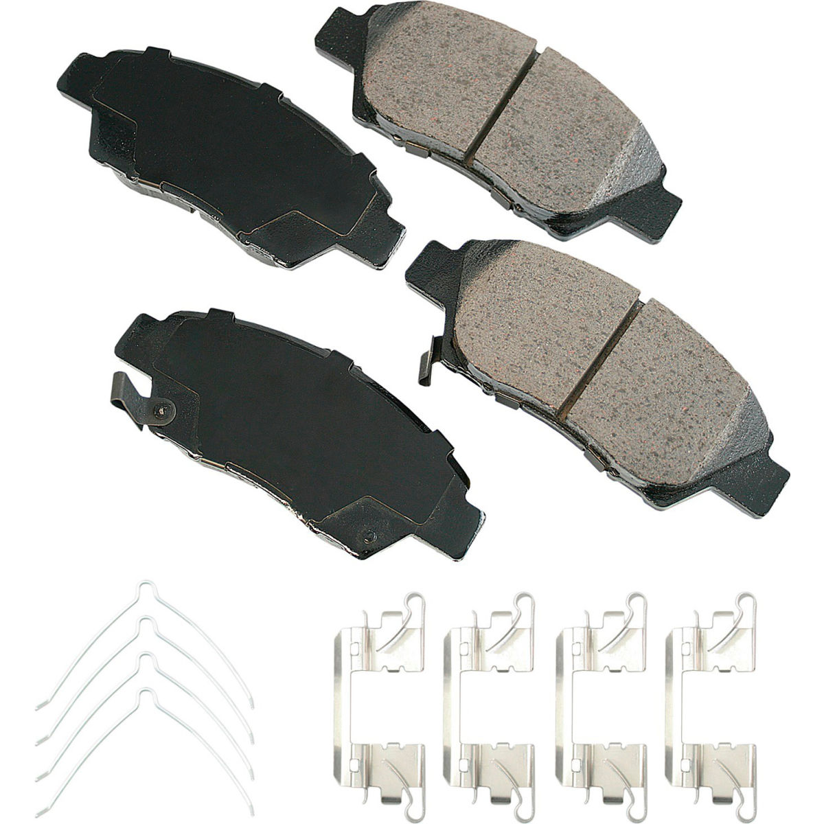 B2381140 AKACT1394B ProAct Ultra Premium Ceramic Disc Brake Pad Kit for 2013-2009 Honda Gas