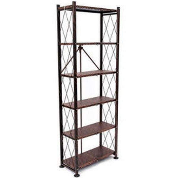 RB-OTM 6 Tier Bookshelf - Bronze - 24 x 10.6 x 65 in.