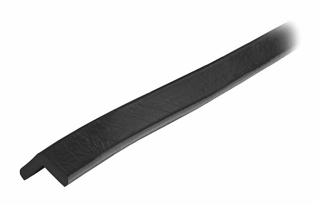 60-6740-3 Type E Knuffi 90 deg Shelf Bumper Guard, Black - 196.75 x 1 x 1 in.