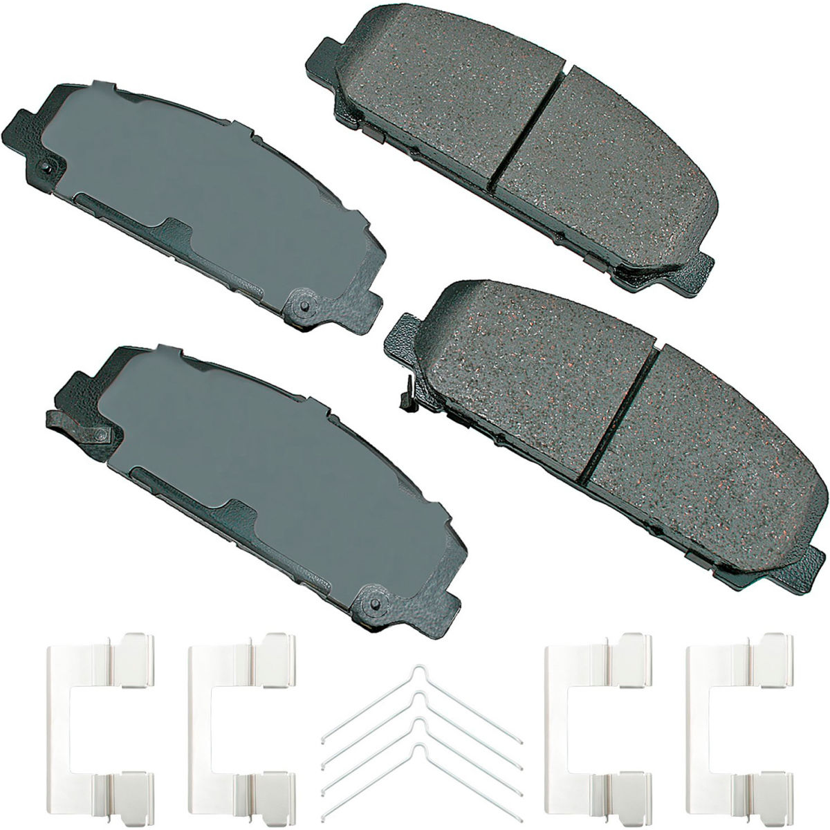 B2380871 AKACT1286A ProAct Ultra Premium Ceramic Disc Brake Pad Kit for 2013-2006 Infiniti QX56