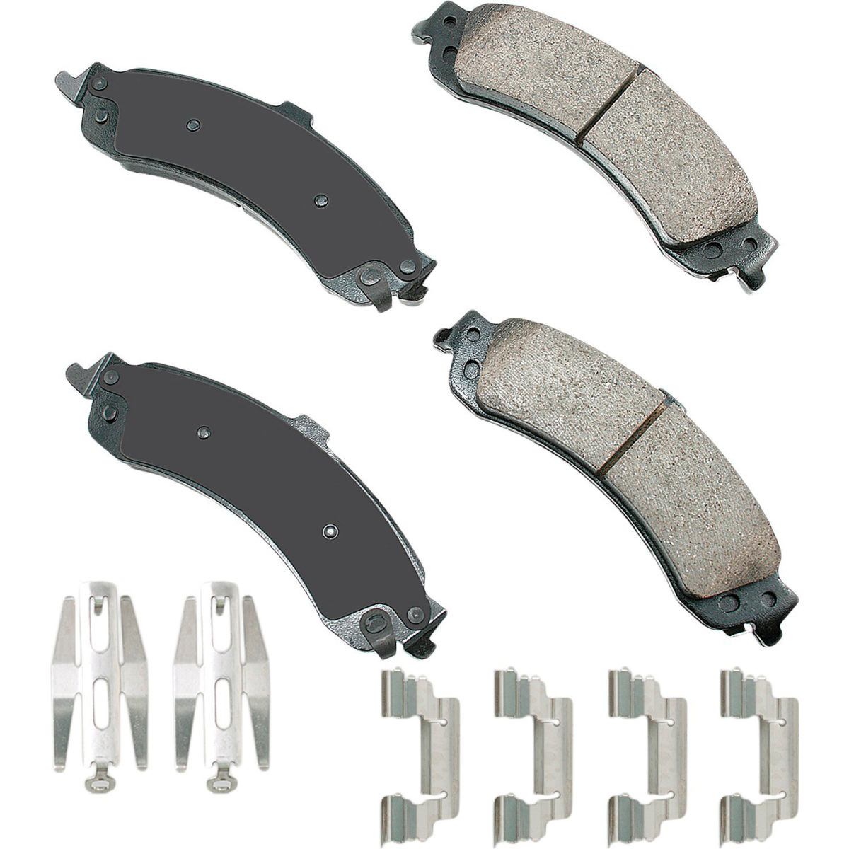 B2380585 AKACT834A ProAct Ultra Premium Ceramic Disc Brake Pad Kit for 2006-2002 Cadillac Escalade