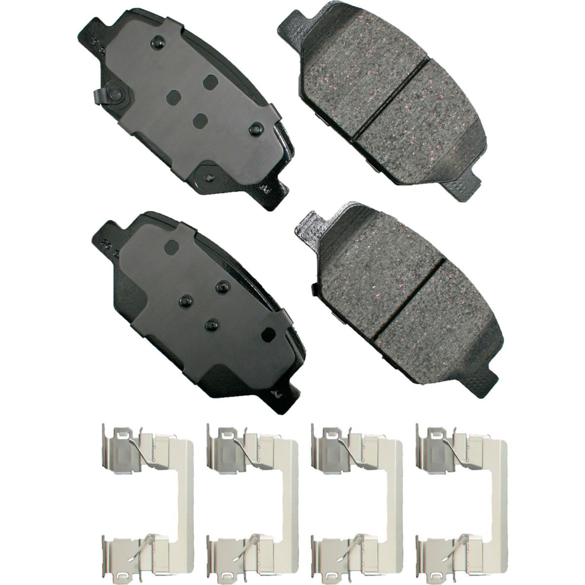 B2380619 AKACT1886 ProAct Ultra Premium Ceramic Disc Brake Pad Kit for 2004 Pontiac Grand Prix