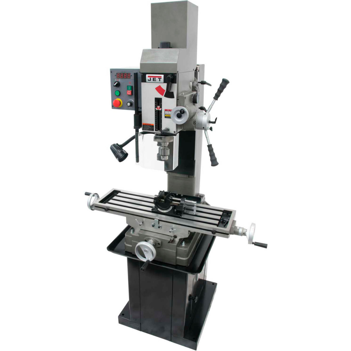 B2365389 351051 JMD-45VSPFT Variable Speed Geared Head Square Column Mill Drill with Power Downfeed