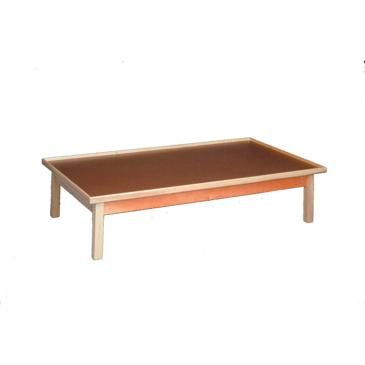 Fixed Height Raised Rim Platform Table - 84 x 36 x 19 in.