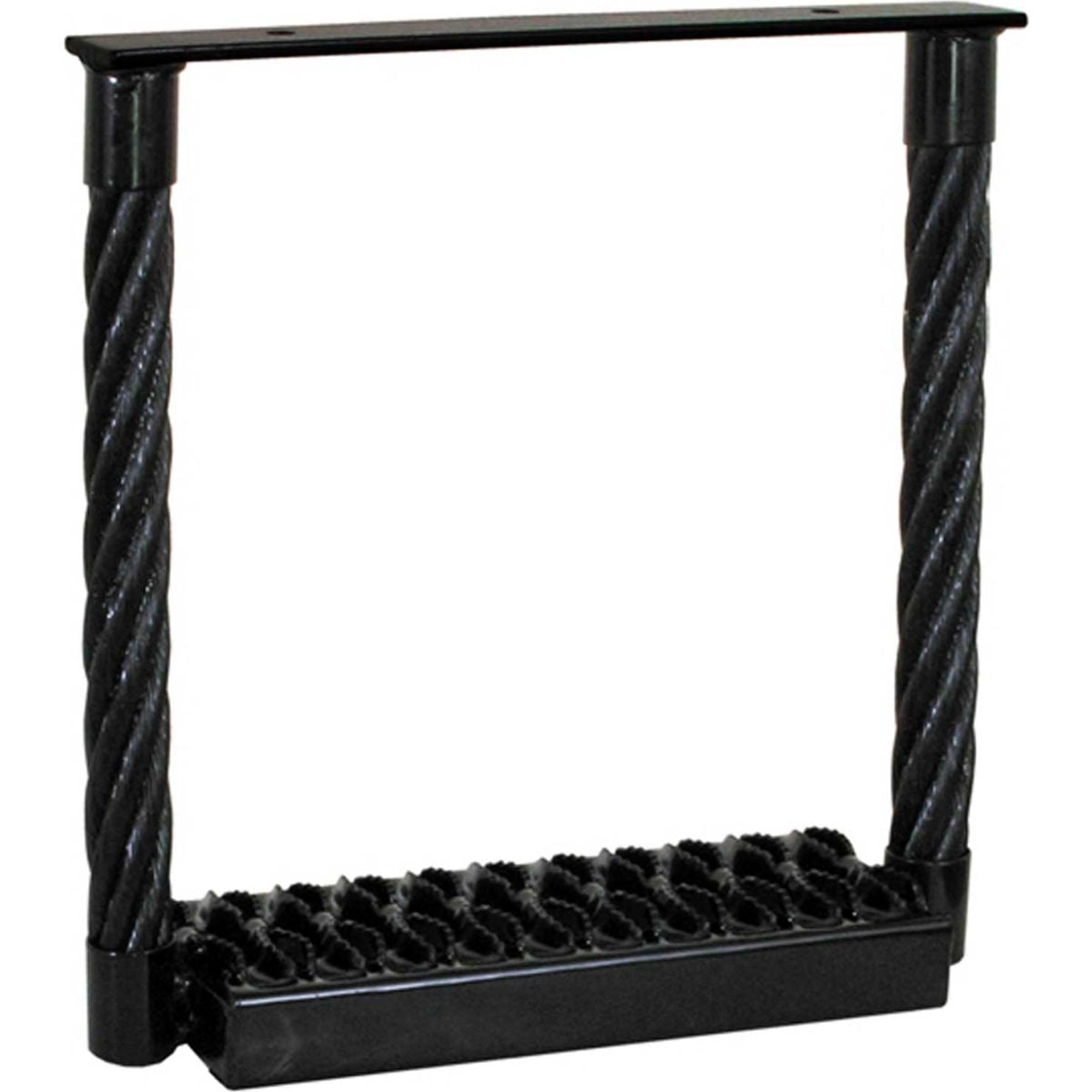 Black Powder Coated Cable Type Truck Step - 15 x 15 x 4.75 Inch Deep