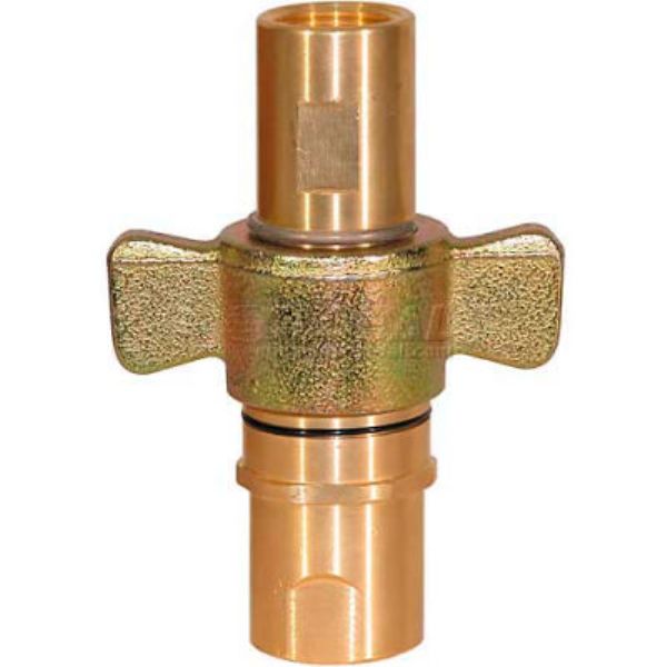 QDWC24 1.5 in. NPT Coupler, 100 Flow GPM Wing Type Quick Detach Hydraulic Coupler