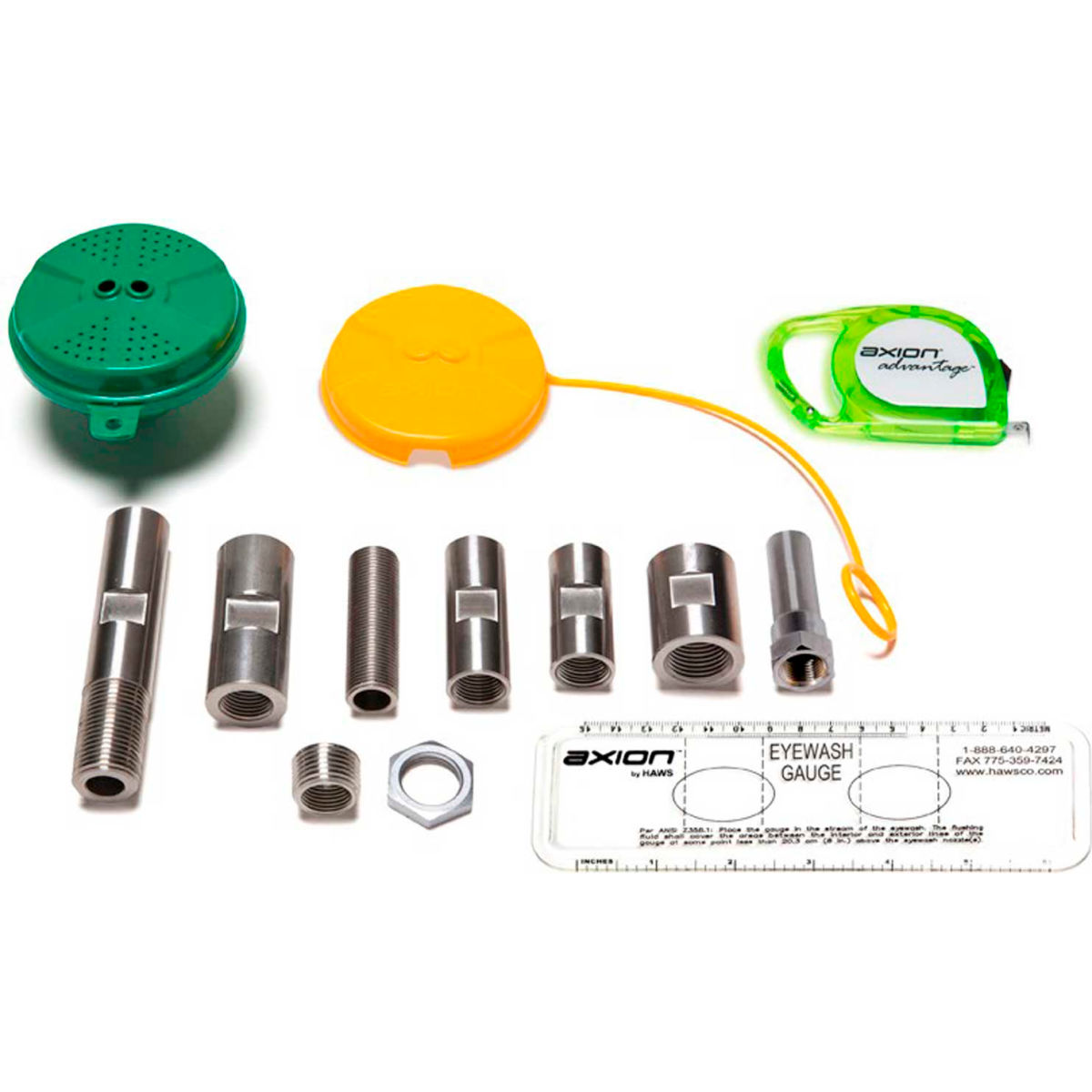 Eyewash Station, Stainless Steel (Connecting Hardware), Green, For Use With, Shower
