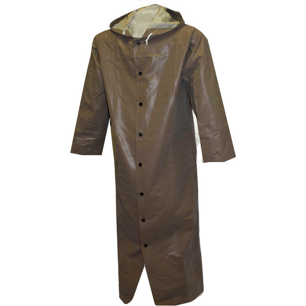 60 in. C12168 Magnaprene Storm Fly Front Hooded Coat, Green - 4XL