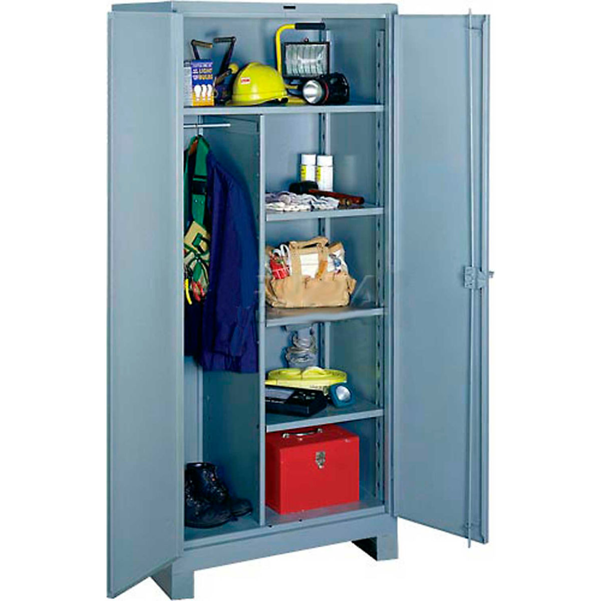 DD1121 Heavy Duty Combination Storage Cabinet - Gray - 36 x 24 x 82 in.