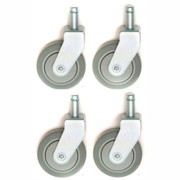 5 in. Polyurethane 1200 lbs Nexel CA5R4 4 Rigid Stem Casters - Set of 4
