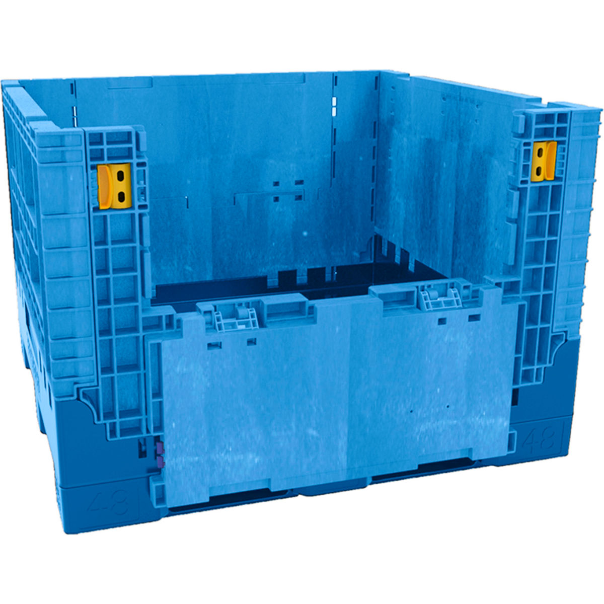 Picture of Akro-Mils 1358718 2500 lbs Buckhorn BN4845342023000 Folding Bulk Container - Blue - 48 x 45 x 34 in.