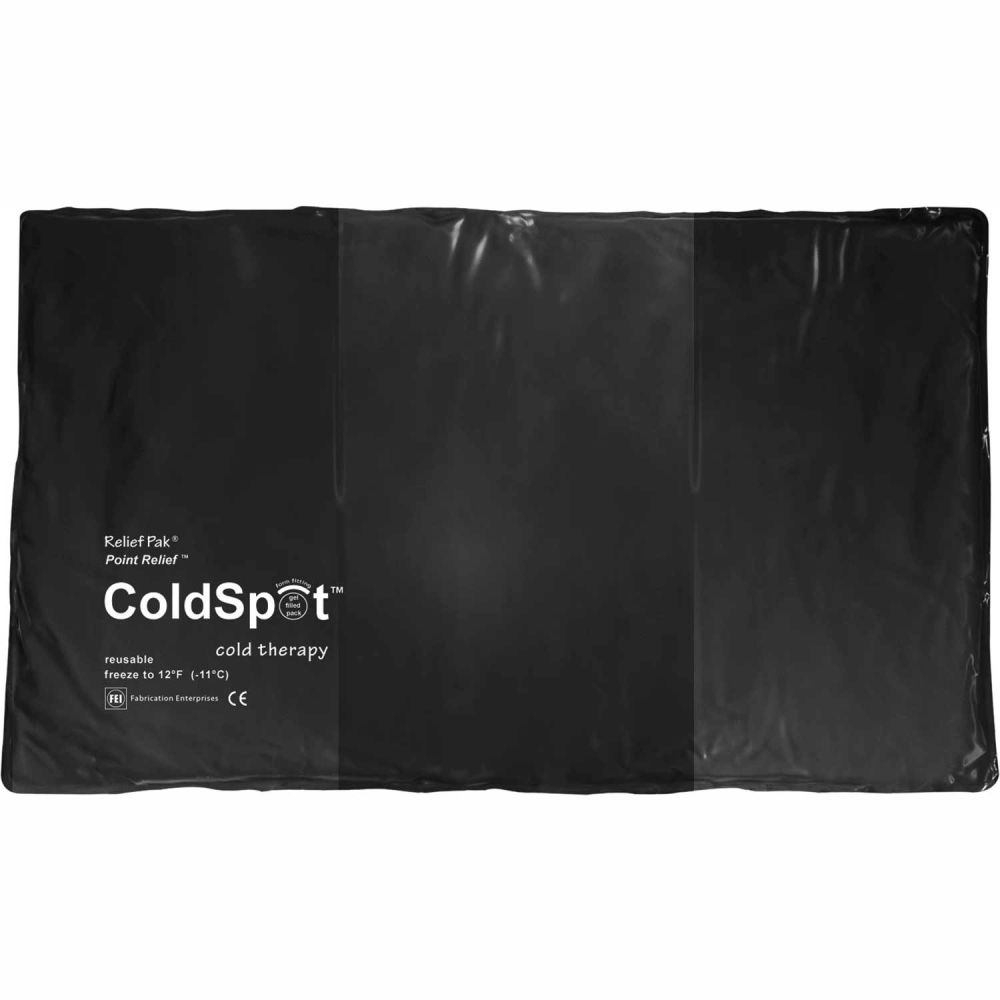 B2194172 11 x 21 in. Relief Pak Heavy-Duty Urethane Reusable Cold Pack, Black - Oversize - Pack of 12