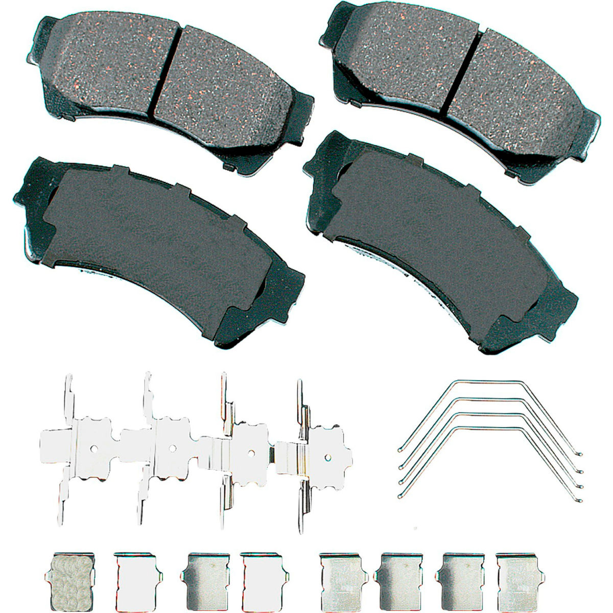 B2380863 AKACT1164 ProAct Ultra Premium Ceramic Disc Brake Pad Kit for 2012-2006 Ford Fusion