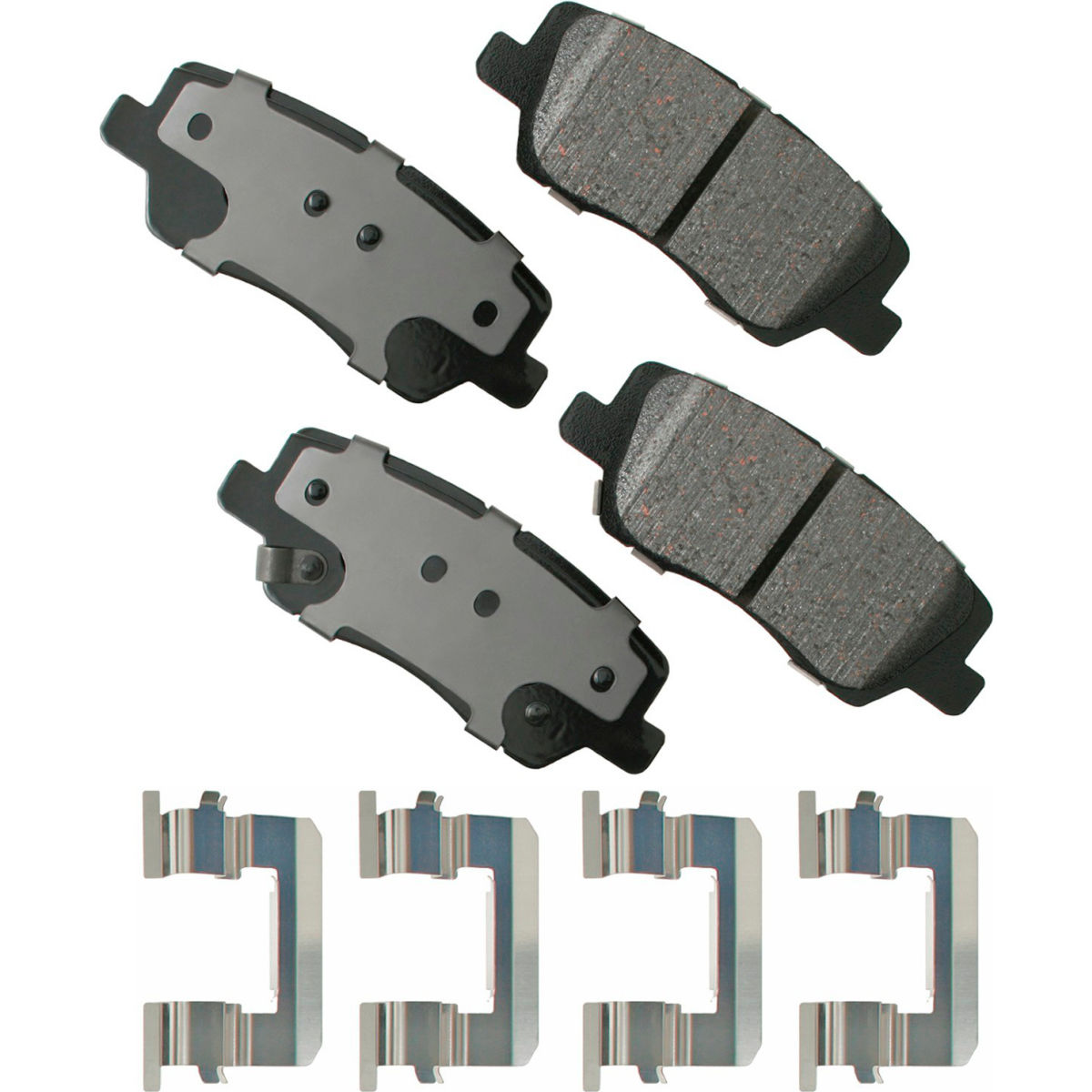 B2380634 AKACT1659 ProAct Ultra Premium Ceramic Disc Brake Pad Kit for 2015-2013 Cadillac ATS