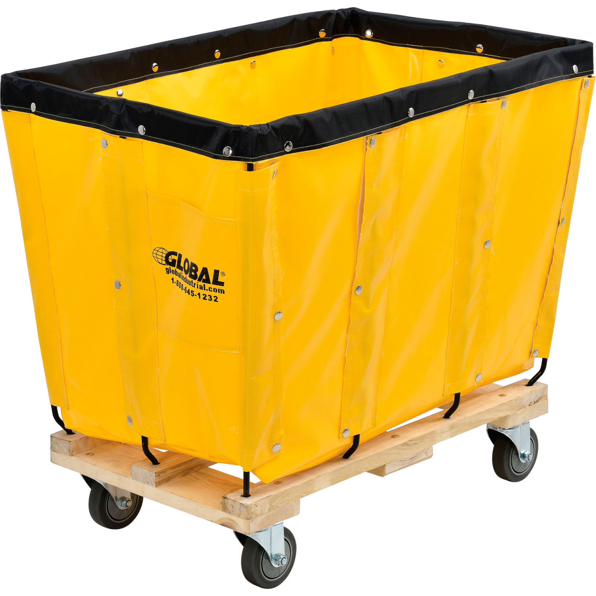 KD 8 Bushel Yellow Vinyl Basket Bulk Truck