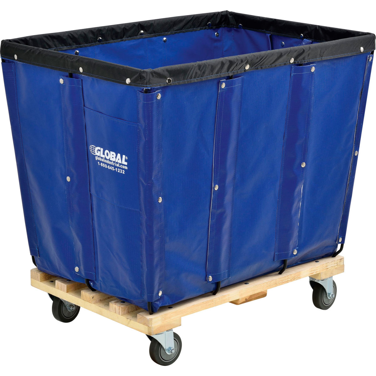 KD 12 Bushel Blue Vinyl Basket Bulk Truck