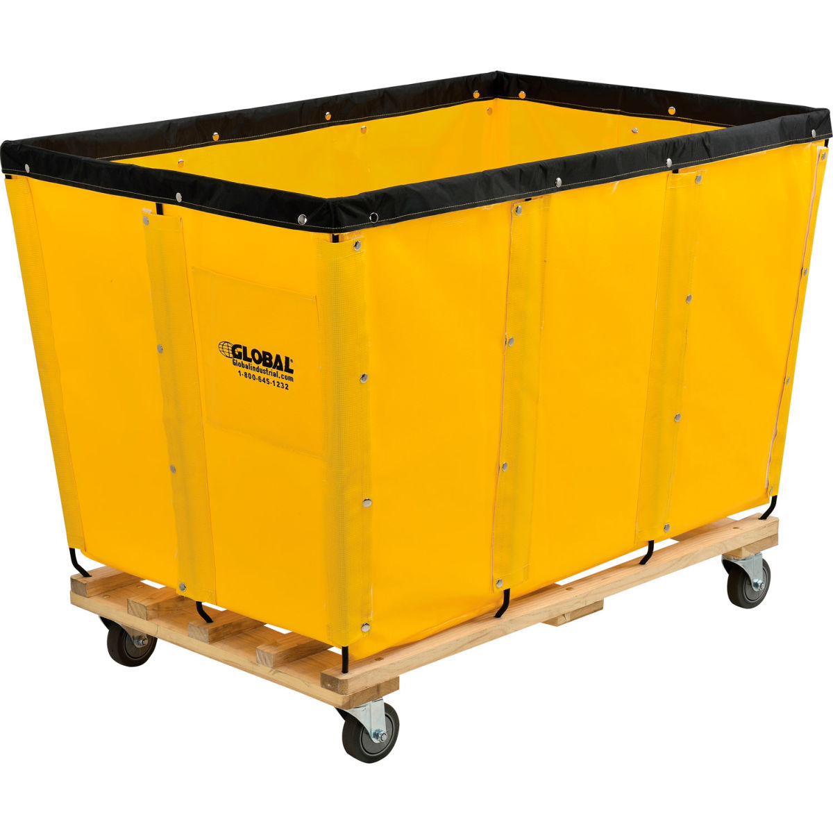 KD 20 Bushel Yellow Vinyl Basket Bulk Truck