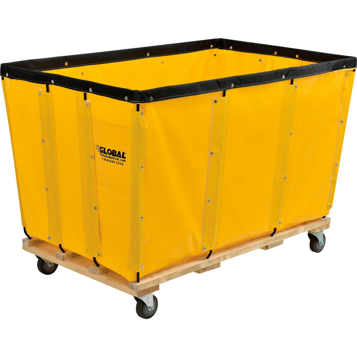 KD 24 Bushel Yellow Vinyl Basket Bulk Truck