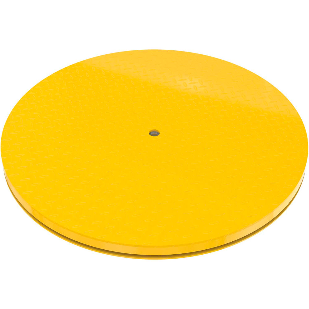 Picture of Vestil Manufacturing B2379113 48 in. Heavy Duty King Pin Carousel - Round&#44; Yellow - 6000 lbs