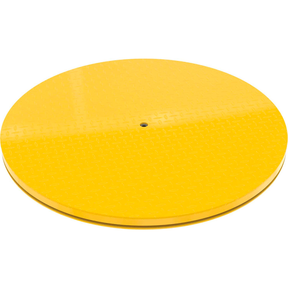 Picture of Vestil Manufacturing B2379111 60 in. Heavy Duty King Pin Carousel - Round&#44; Yellow - 6000 lbs