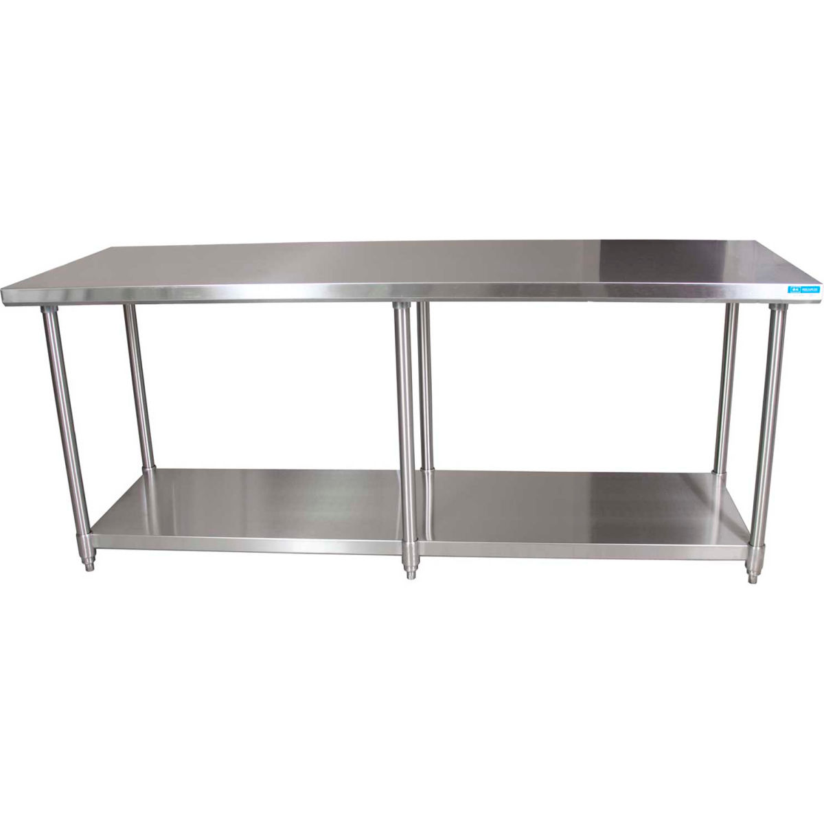 Picture of BK Resources B1516219 16 Gauge 304 Series Stainless Workbench with Adjustable Undershelf - 96 x 30 in.