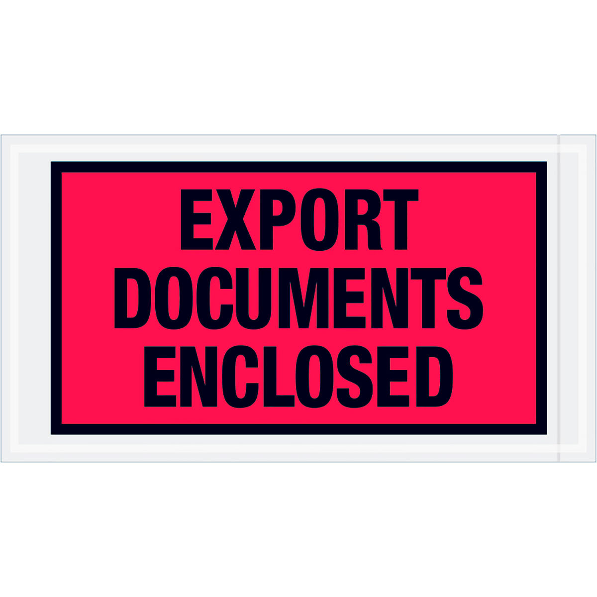 5.5 x 10 in. Full Face Envelopes - Export Documents Enclosed - Red - 1000 per Case