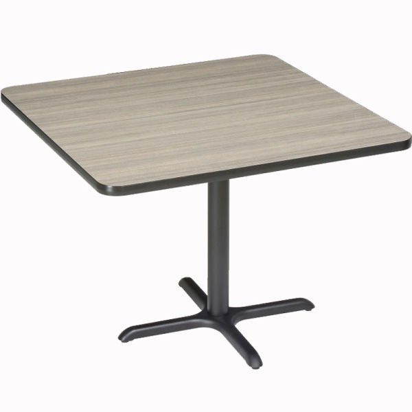 695807CL Interion 36 in. Square Counter Height Restaurant Table, Charcoal