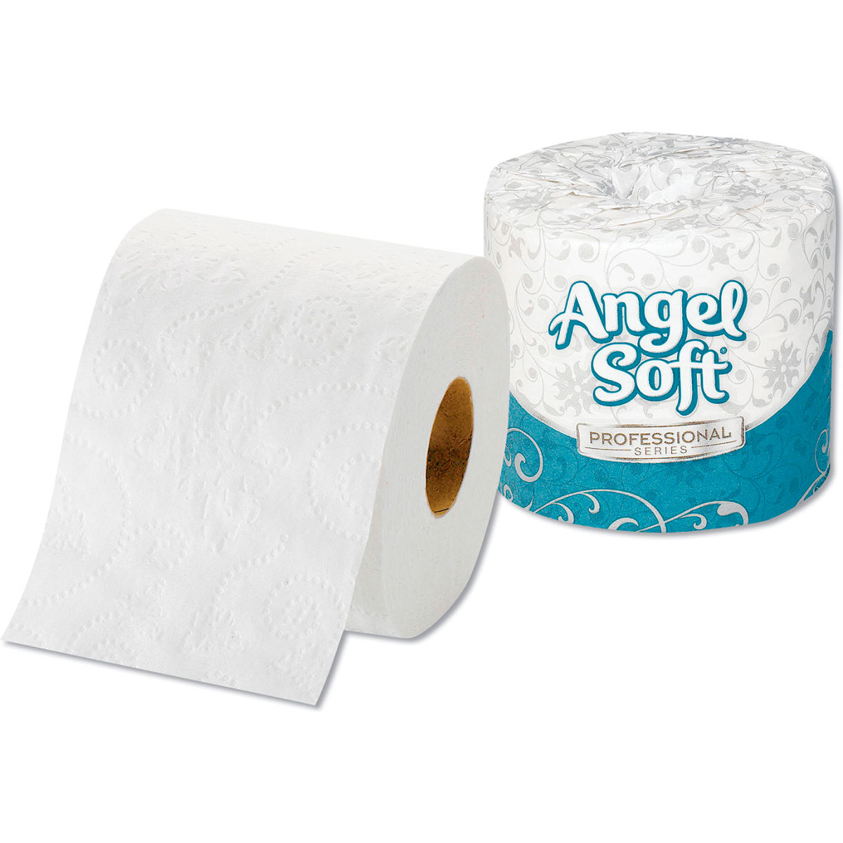 B567141 White Angel Soft 2-Ply Premium Bath Tissue - 450 Sheets per Roll, 40 Rolls per Case