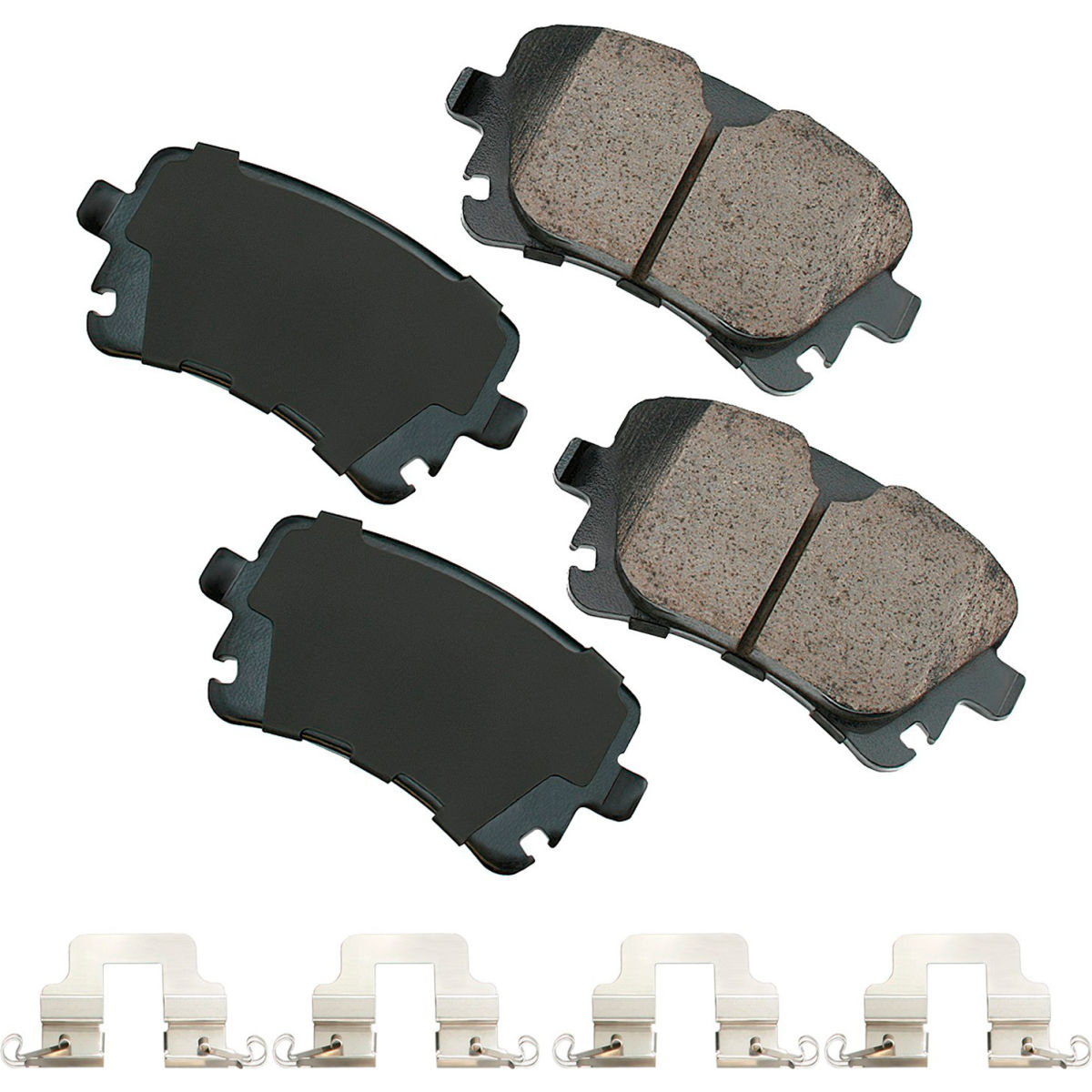 B2381103 AKEUR1018A Euro Ultra Premium Ceramic Disc Brake Pad Kit for 2016-2009 Audi A4