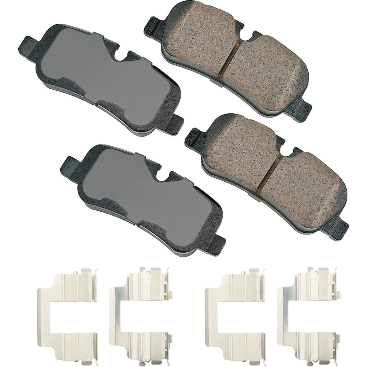 B2380968 AKEUR1099B Euro Ultra Premium Ceramic Disc Brake Pad Kit for 2016-2014 Land Rover LR4