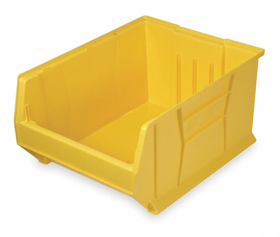 Quantum Food Service QUS975 YL Hulk Stack Shelf Container - 29 7/8 x 18 1/4, Yellow
